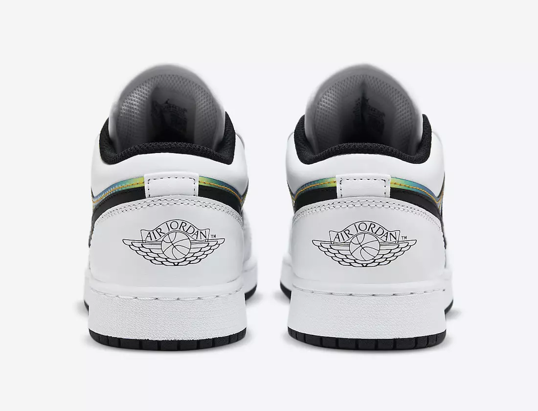 تاریخ عرضه Air Jordan 1 Low GS White Black Metallic Gold CV9844-109