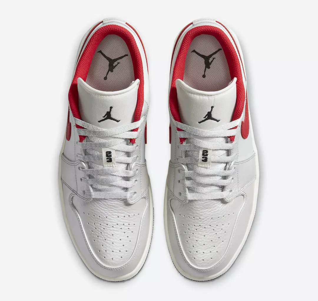 Air Jordan 1 Low White Red DA4668-001 Թողարկման ամսաթիվ