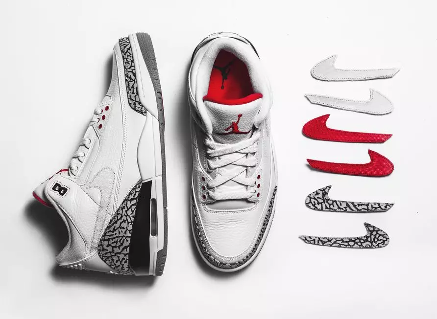 The Shoe Surgeon Air Jordan 3 JTH Swoosh Logos