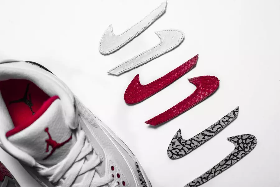 The Shoe Surgeon Air Jordan 3 JTH Swoosh Logos