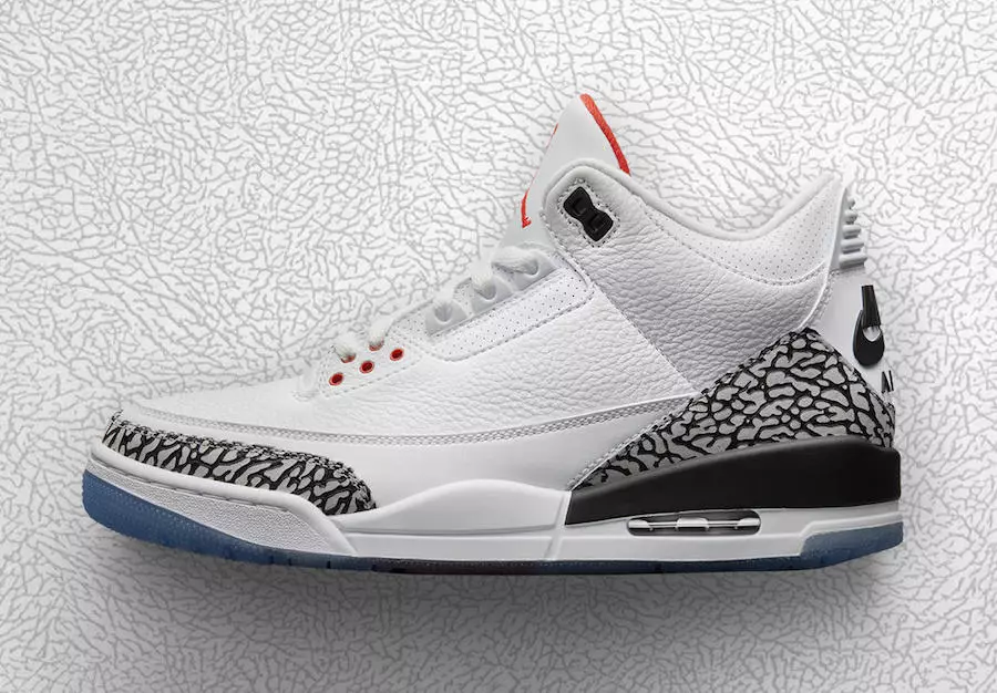 Air Jordan 3 Dunk Contest White Cement All-Star Clear Sole 923096-101 Data de llançament