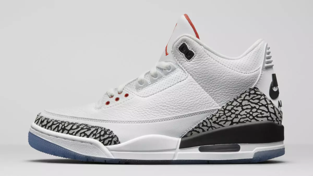 Air Jordan 3 Dunk Contest Semen Putih All-Star Clear Sole 923096-101 Tanggal Rilis