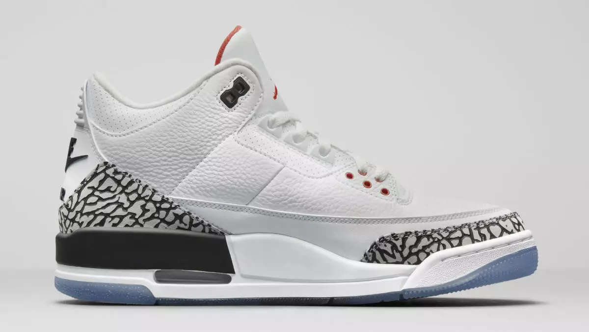 Air Jordan 3 Dunk Contest White Cement All-Star Clear Sola 923096-101 Data de lançamento