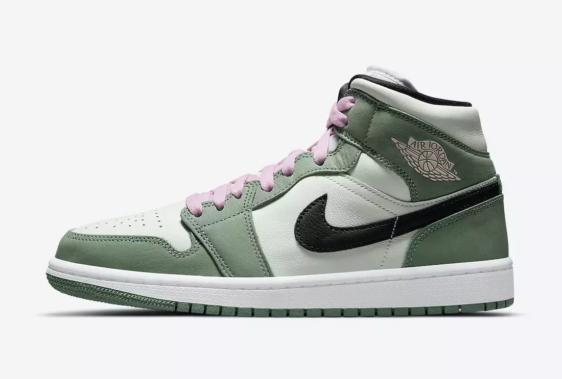 Air Jordan 1 Mid SE האָלענדיש גרין CZ0774-300 מעלדונג טאָג