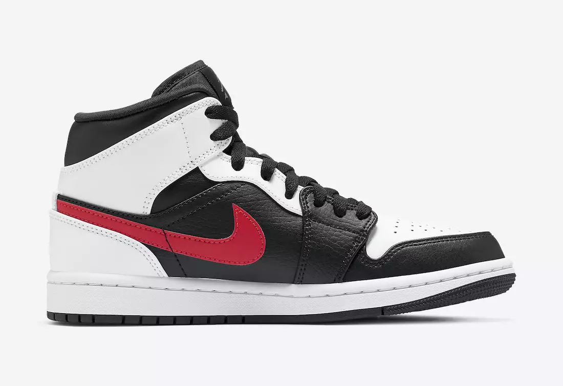 تاریخ انتشار Air Jordan 1 Mid Black Chile Red White 554724-075