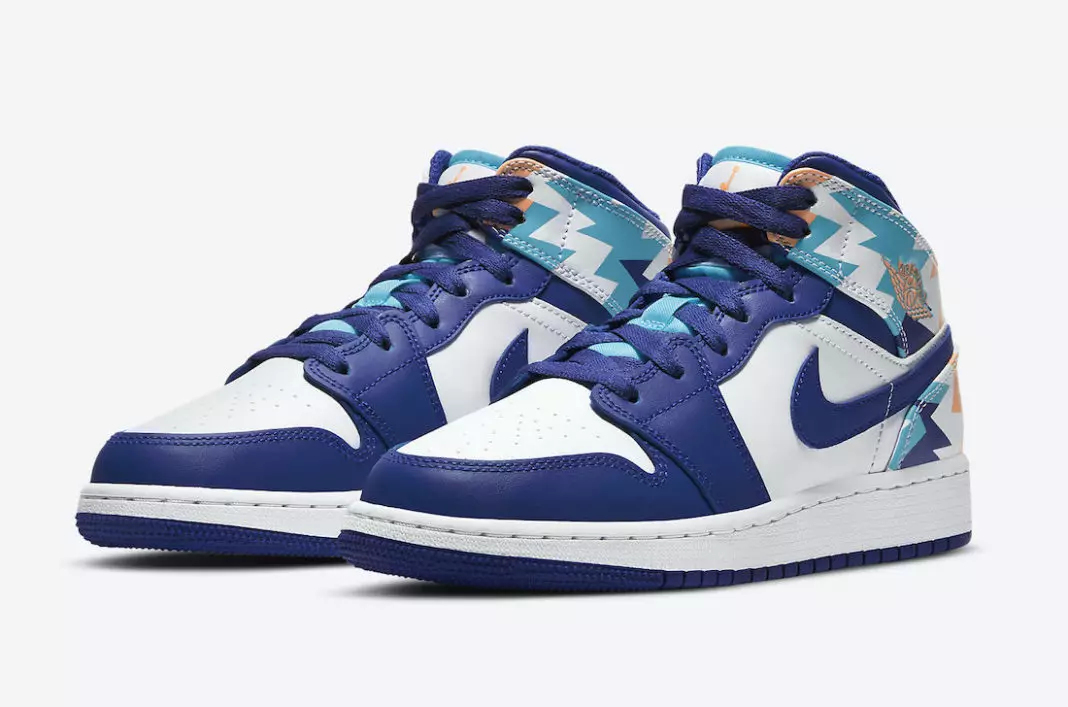 Air Jordan 1 Mid GS 555112-105 מעלדונג טאָג