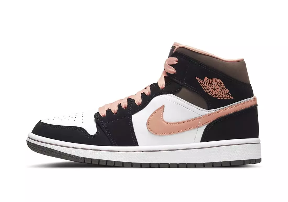 Air Jordan 1 Mid White Black Pink Дата выпуску