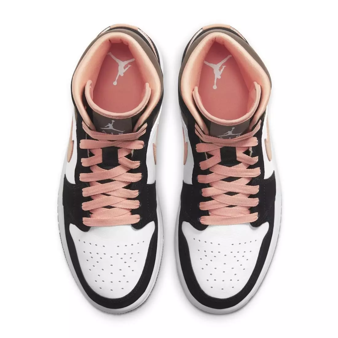 Air Jordan 1 Mid White Black Pink Дата выпуску