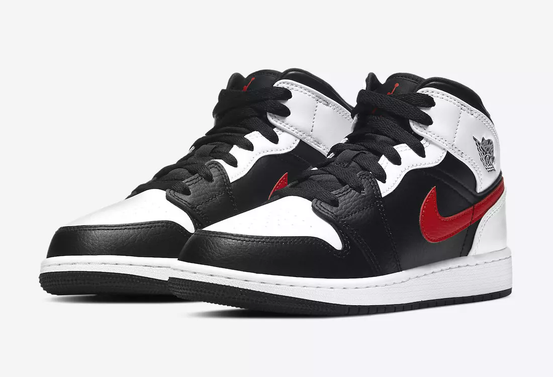 Air Jordan 1 Mid GS Black White Red 554725-075 Дата выпуску