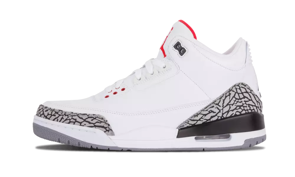 Air Jordan 3 màu trắng xi măng