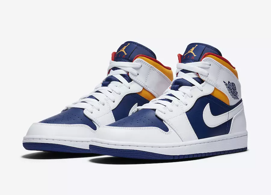 Air Jordan 1 Mid Royal Blue Laser Orange 554724-131 Дата выпуску