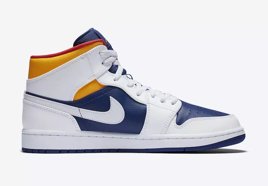 Air Jordan 1 Orta Kraliyet Mavisi Lazer Turuncu 554724-131 Çıkış Tarihi