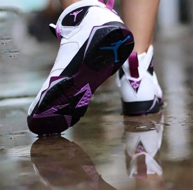 Air Jordan 7 Retro GS Fuchsia Glow Op Voeten