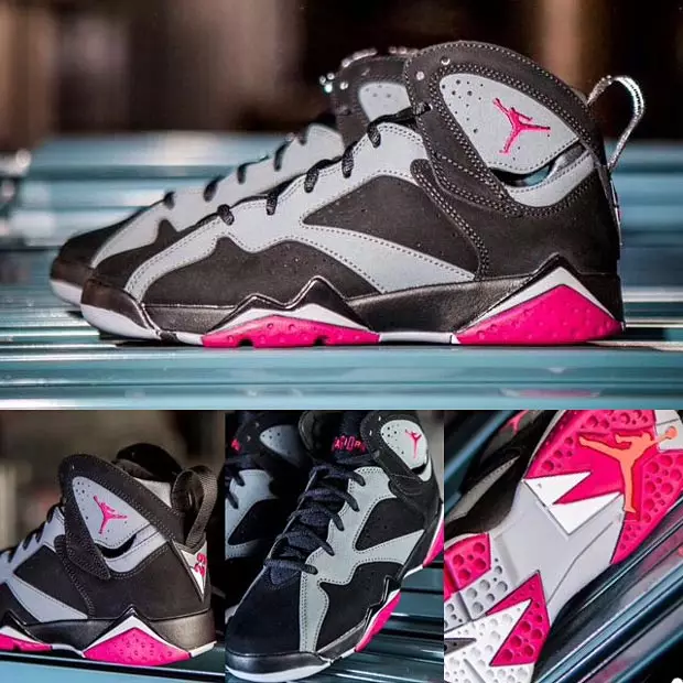 Вспышка Air Jordan 7 GS цвета фуксии