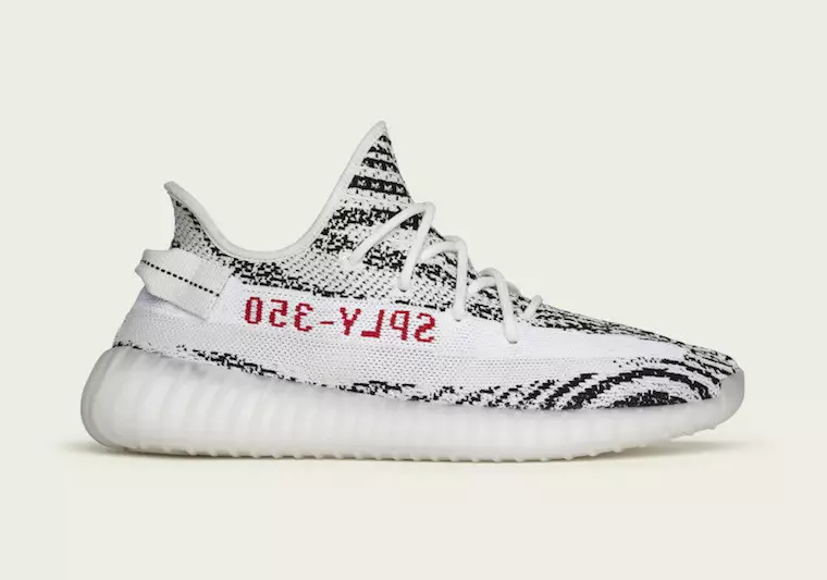 Adidas Yeezy Boost 350 V2 Zebra 2019 Дата выпуску папаўнення запасаў