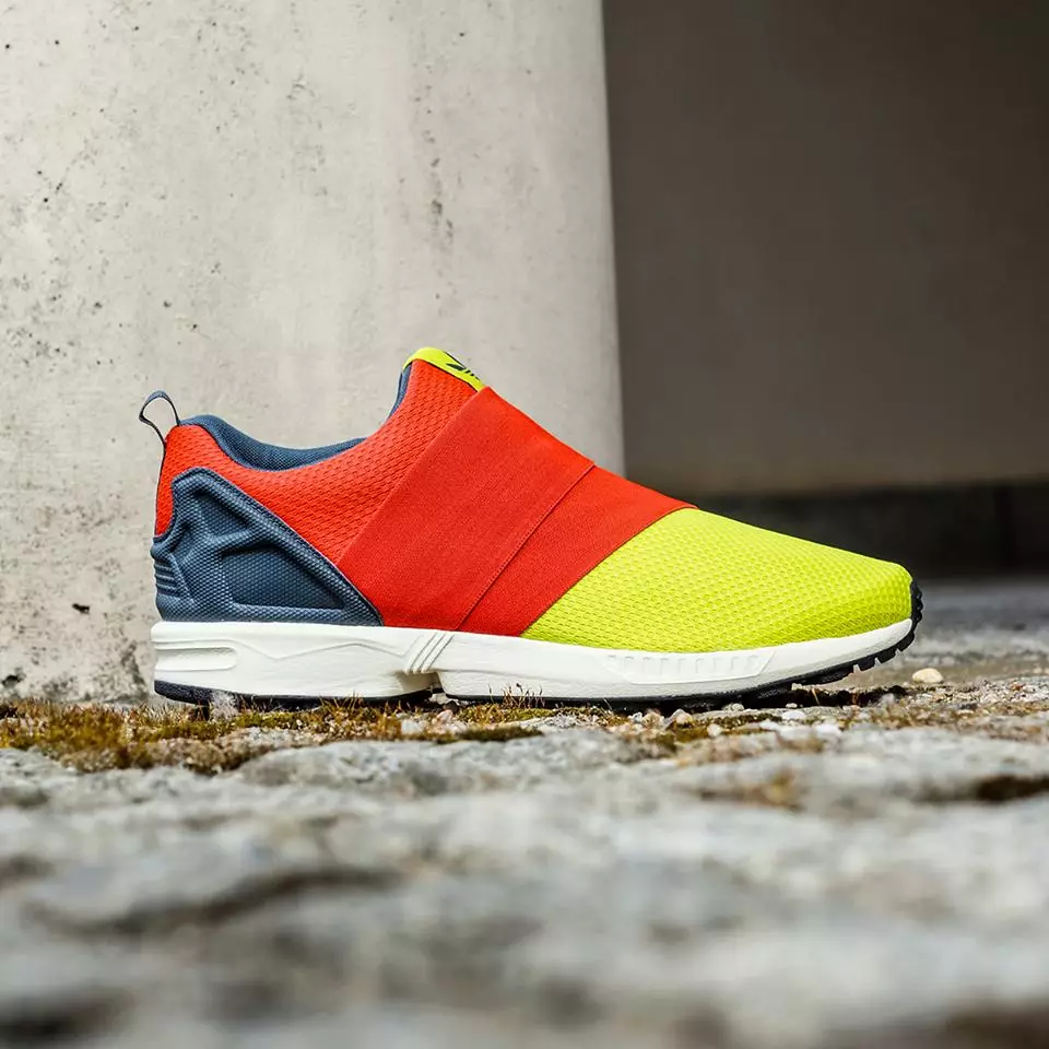 adidas ZX Flux Slip On Solar Sarı Kırmızı