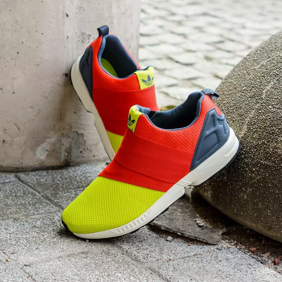 adidas ZX Flux Slip On Solar Gul Röd