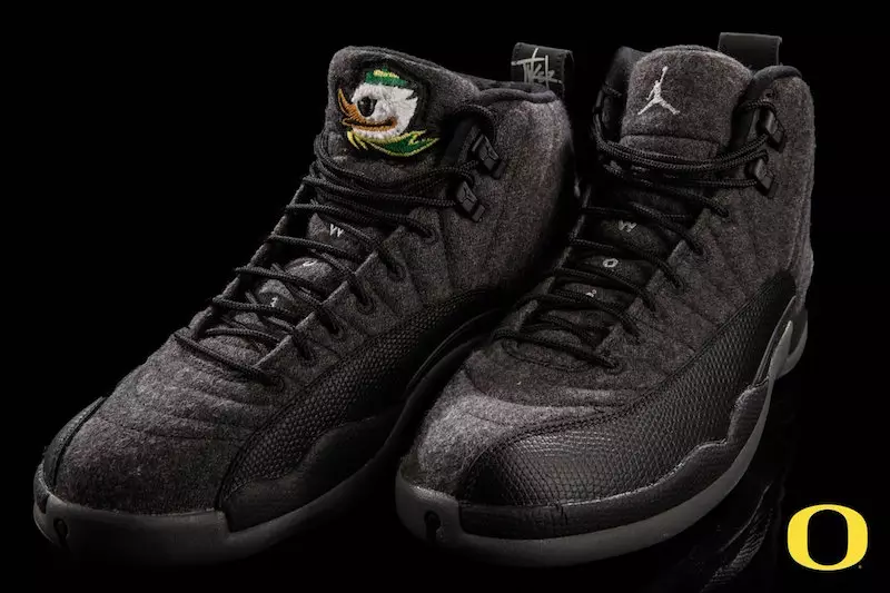 Air Jordan 12 жүннен жасалған Орегон үйректері