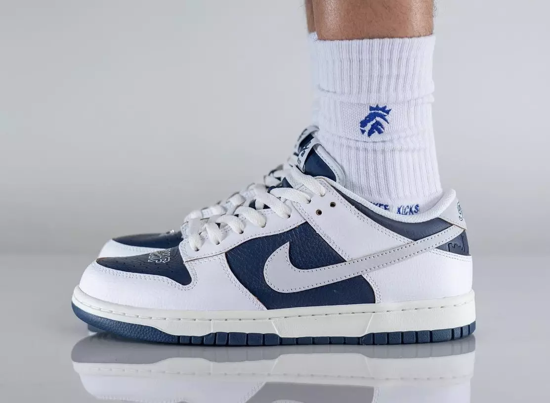 HUF Nike SB Dunk Low NYC FD8775-100 Datum vydání na nohou