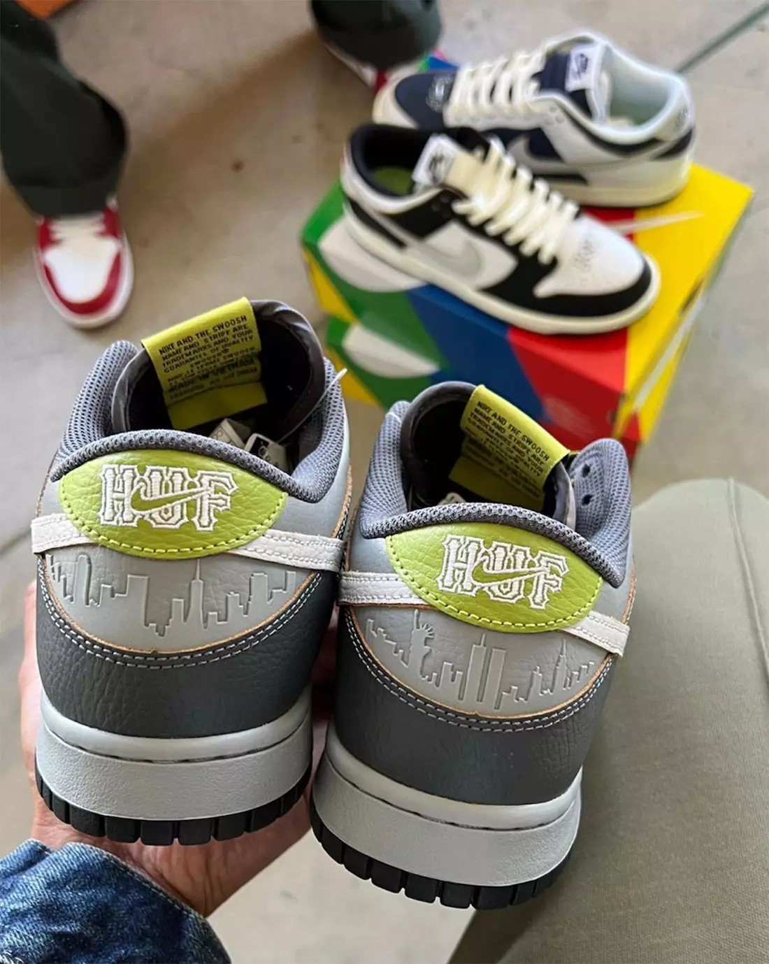 HUF Nike SB Dunk Low Friends Family Grey Green Release Date