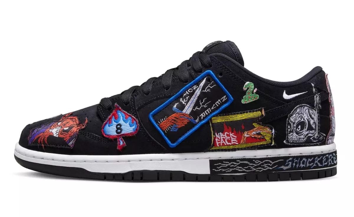 Neckface Nike SB Dunk Low DQ4488-001 מעלדונג טאָג