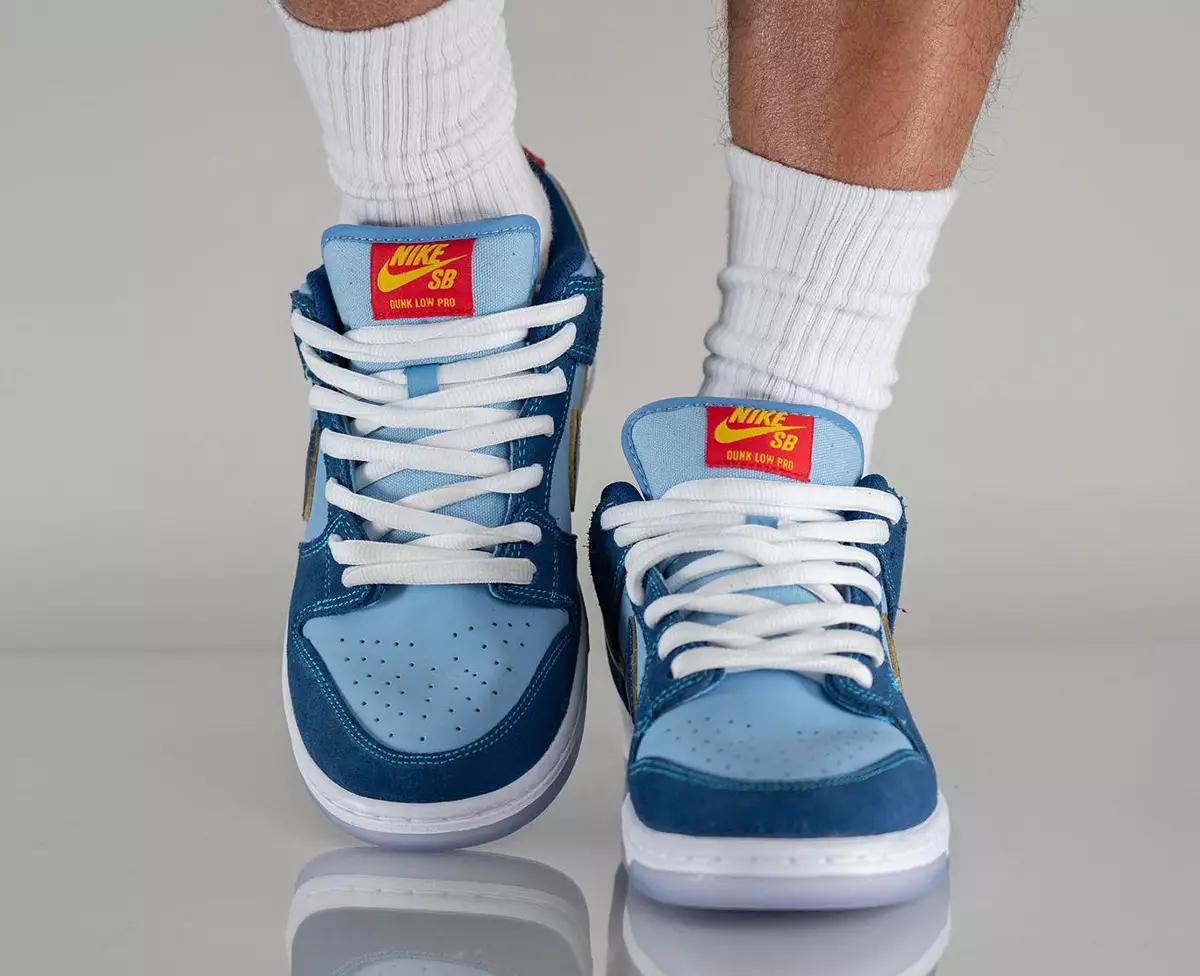 Pse kaq e trishtueshme Nike SB Dunk Low DX5549-400 Data e publikimit në këmbë