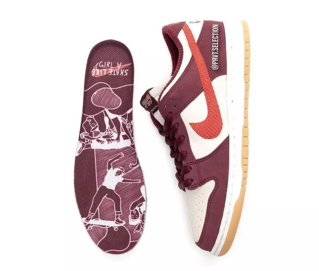 Skate Kama Msichana Nike SB Dunk Low DX4589-600 Tarehe ya Kutolewa