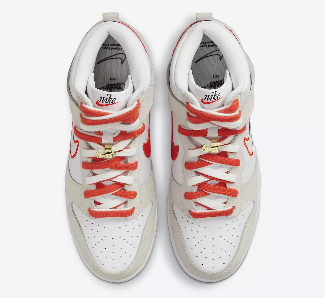 Nike Dunk High Πρώτη χρήση White Orange DH6758-100 Ημερομηνία κυκλοφορίας