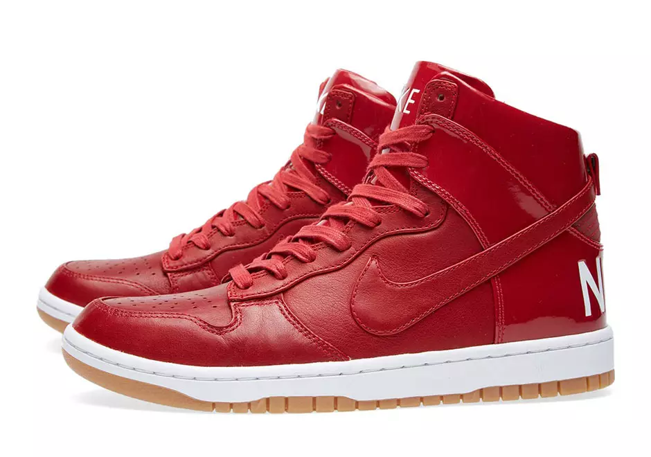 Nike Dunk High Lux Gym Rosso Gum