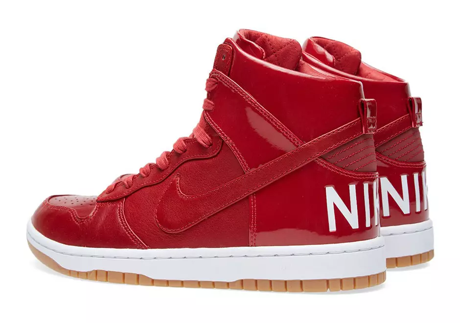 Nike Dunk High Lux Gimnasio Rojo Goma