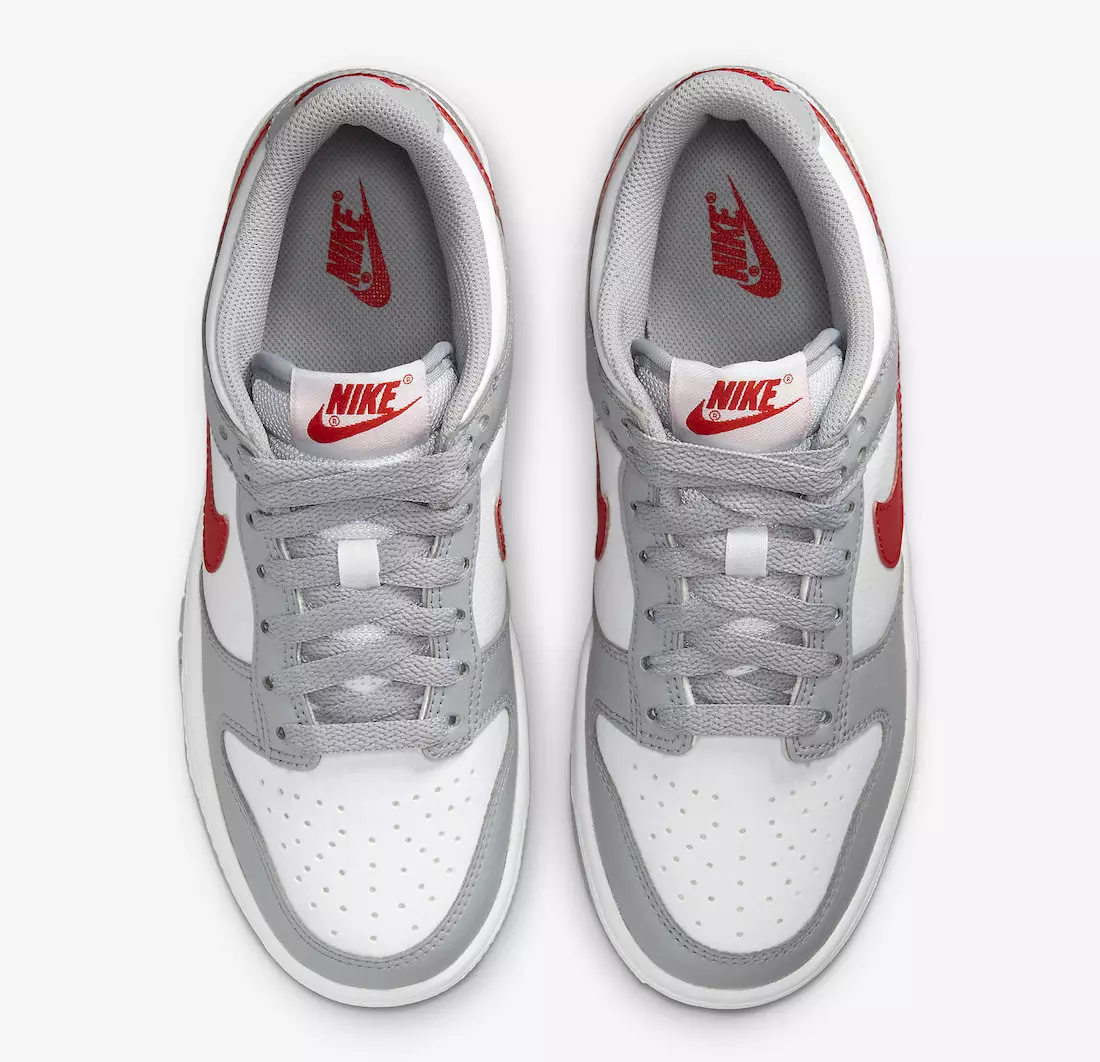 Nike Dunk Low GS White Grey Red DV7149-001 Datum izdavanja