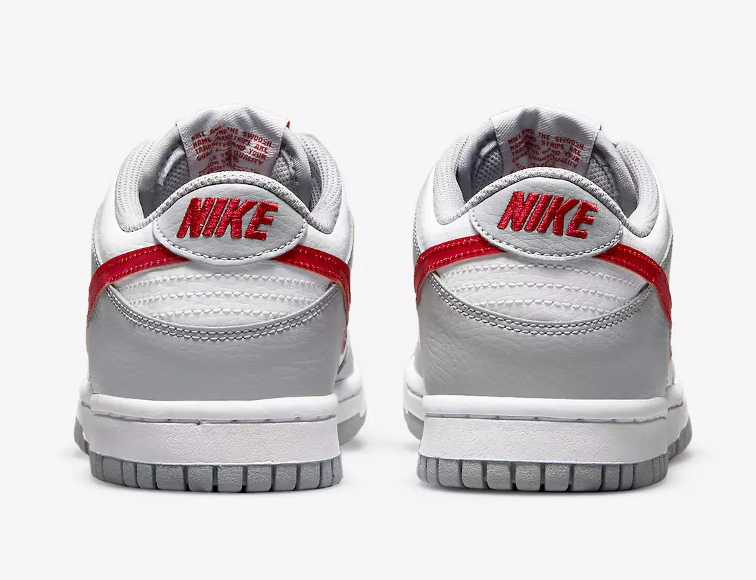 Nike Dunk Low GS Putih Abu-abu Merah DV7149-001 Tanggal Rilis