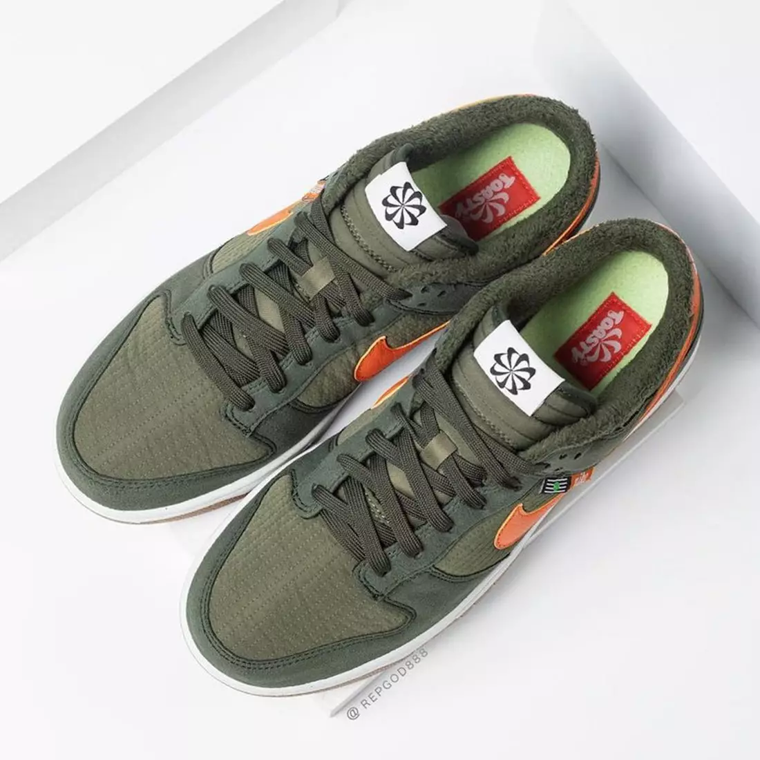 Nike Dunk Low Toasty Sequoia Orange Medium Olive Sail DD3358-300 Utgivelsesdato