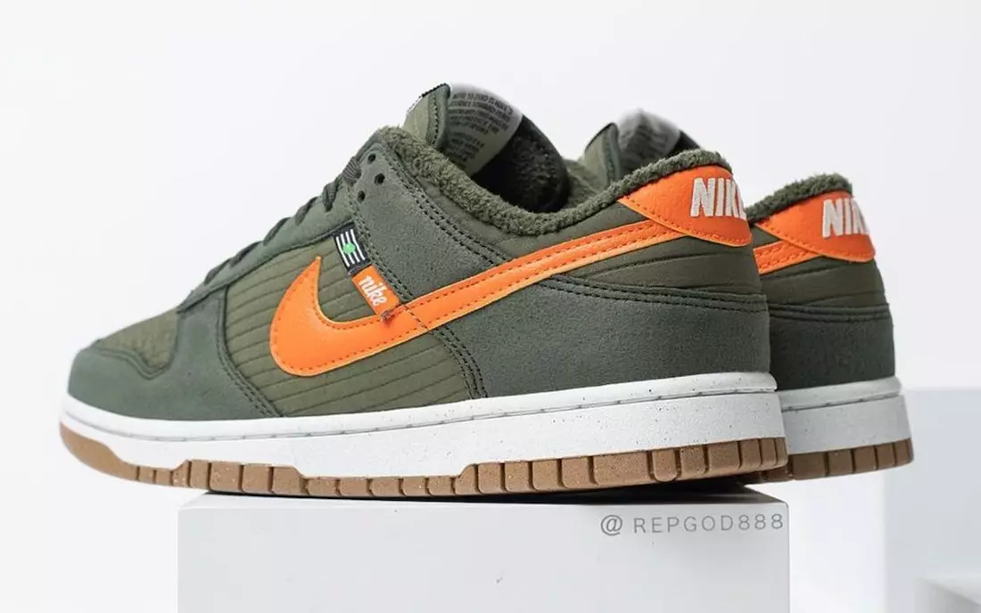 Nike Dunk Low Toasty Sequoia қызғылт сары орташа зәйтүн желкені DD3358-300 Шығарылған күні