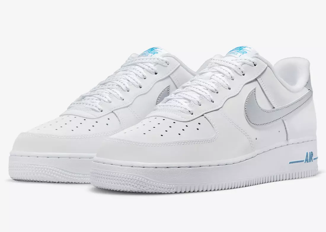 Nike Air Force 1 დაბალი თეთრი ვერცხლისფერი DR0142-100 გამოშვების თარიღი