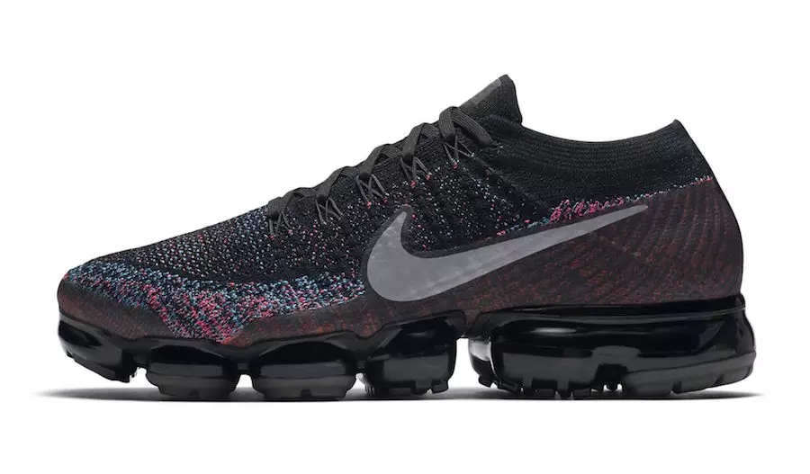 Nike Air VaporMax қара қызғылт көк көп түсті