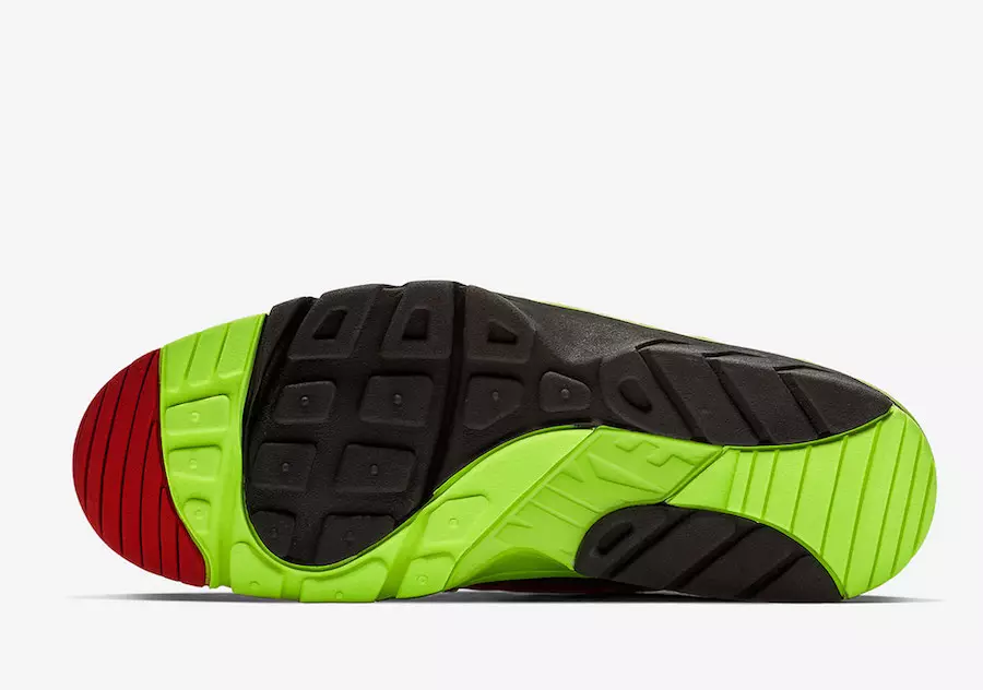 Кроссовки Nike Air Huarache Black Volt Red 679083-020