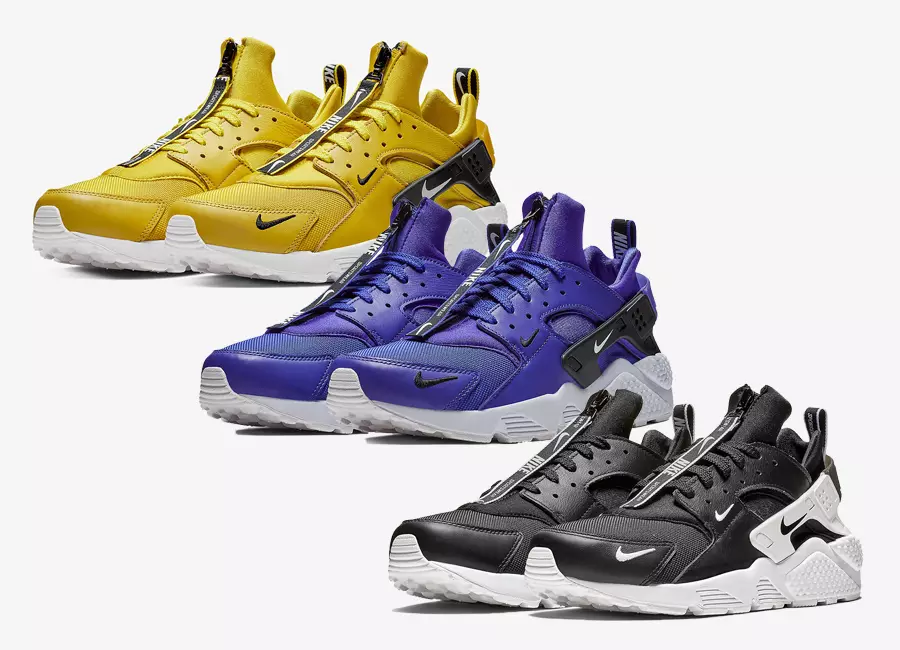 Nike Air Huarache Zip 블랙 퍼플 옐로우 출시일