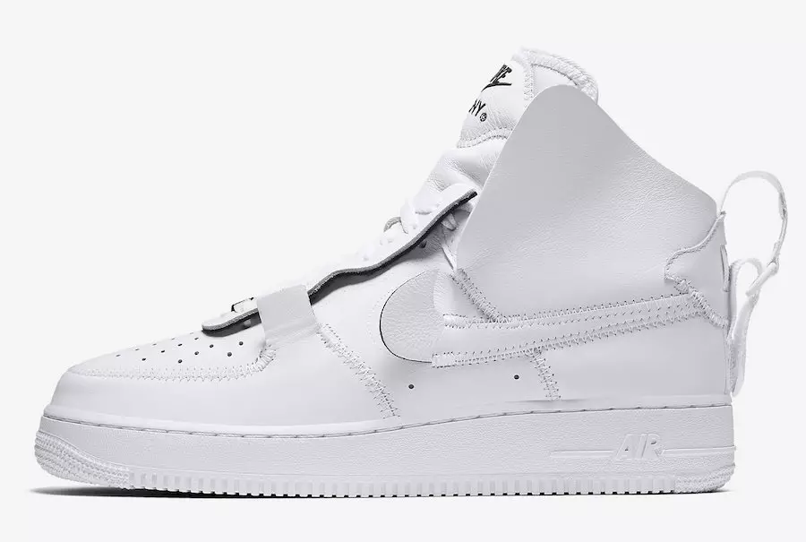 PSNY Nike Air Force 1 Yuqori oq qora AO9292-101 Chiqarilgan sana-4