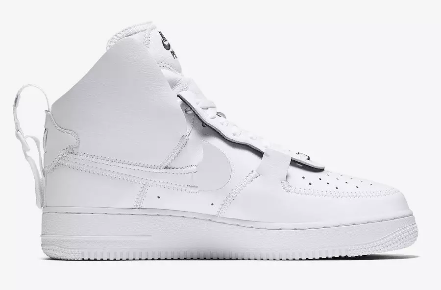 PSNY Nike Air Force 1 მაღალი თეთრი შავი AO9292-101 გამოშვების თარიღი-4