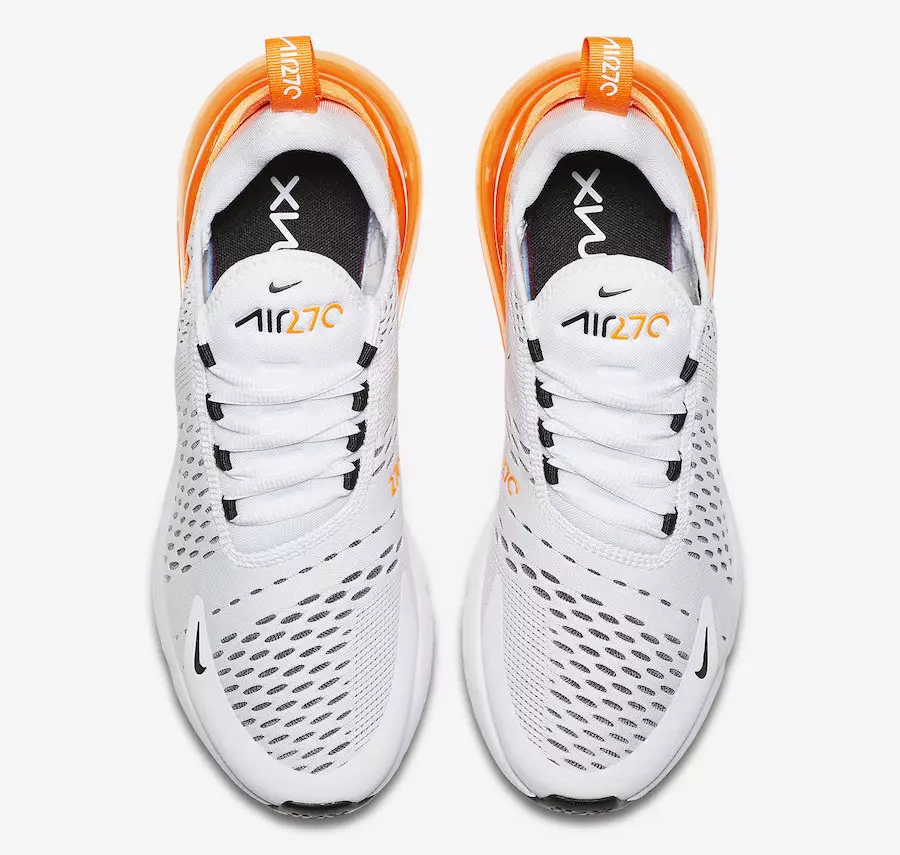 Nike Air Max 270 Hvid Orange AH6789-104