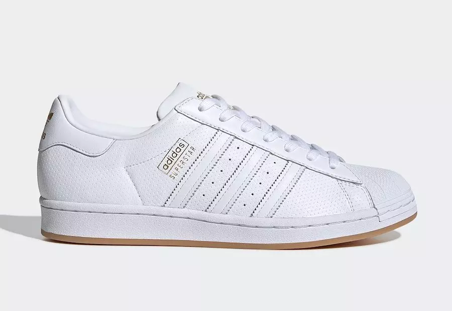 adidas Superstar Perforated White Gum FW9905 Releasedatum