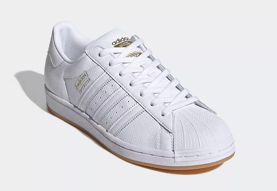 adidas Superstar Perforated White Gum FW9905 Chiqarilgan Sana