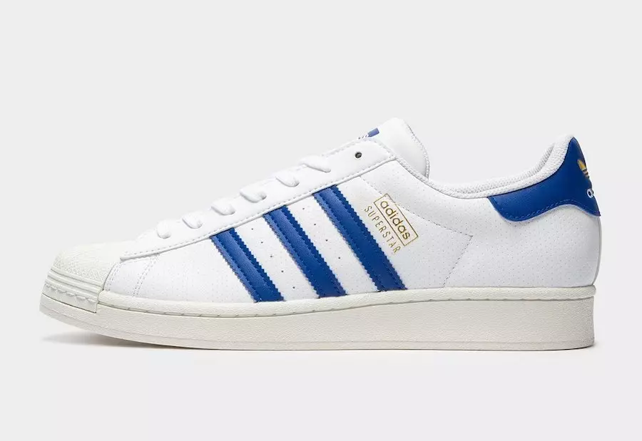 adidas Superstar מחורר לבן כחול FX2724 תאריך יציאה