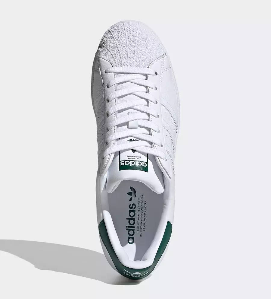 adidas Superstar White Collegiate Green FX4279 Datum izlaska