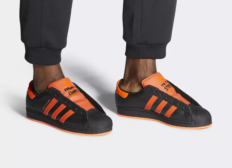 Ngày phát hành adidas Superstar Laceless Black Orange FV3021