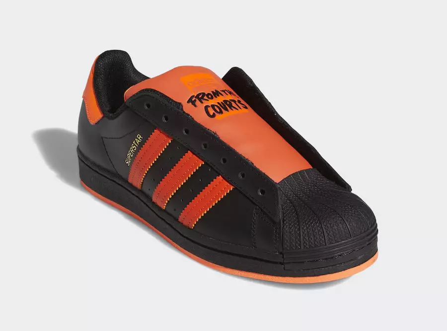 Adidas Superstar Laceless Black Orange FV3021 Dáta Eisiúna