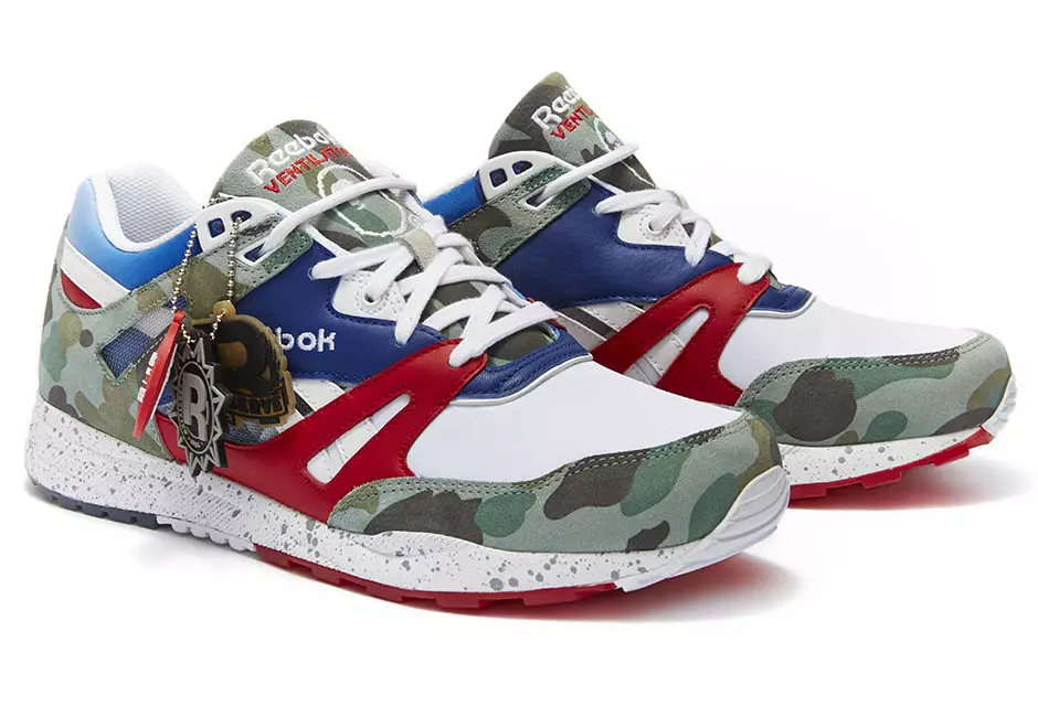 BAPE x tênis mita x Ventilador Reebok