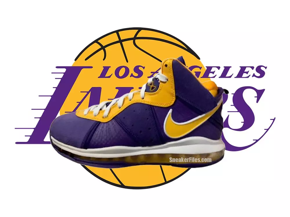 Nike LeBron 8 Lakers DC8380-500 Dáta Eisiúna An Chéad Féach