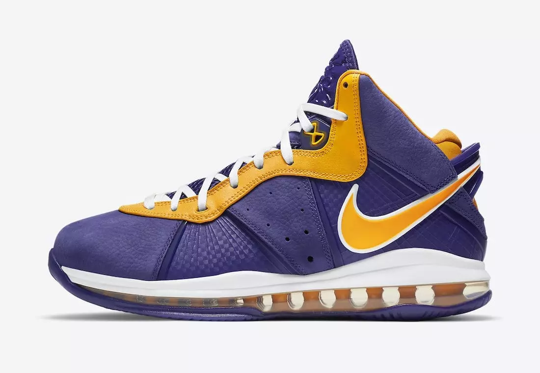 Nike LeBron 8 Лейкерс DC8380-500 Чыгарылган күнү баасы